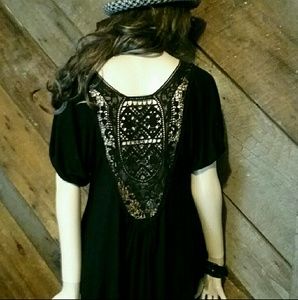 Asymmetrical Top with Crochet Back